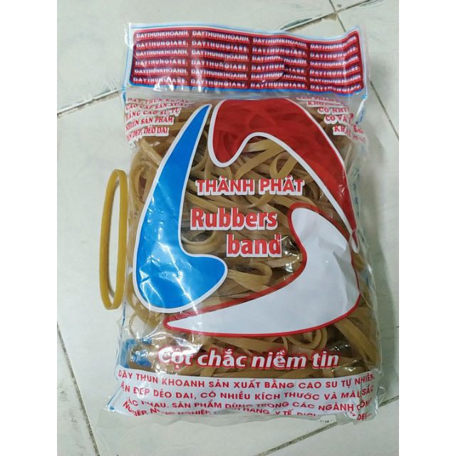 Dây thun dây chun bản lớn 1cm x 12cm (Gói 500g)