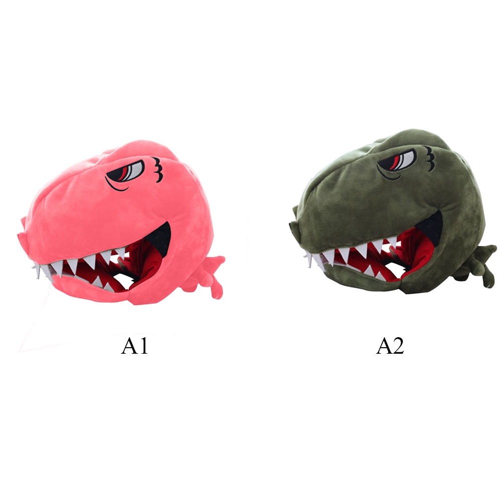 [wonder]Halloween Party Cosplay Women Boys Girls Cap Dinosaur Beanie Plush Hat Photo Props