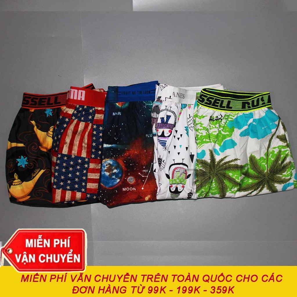 Quần Đùi Nam - Quần Ngủ Nam - Mặc nhà - Mẫu Họa tiết BM02