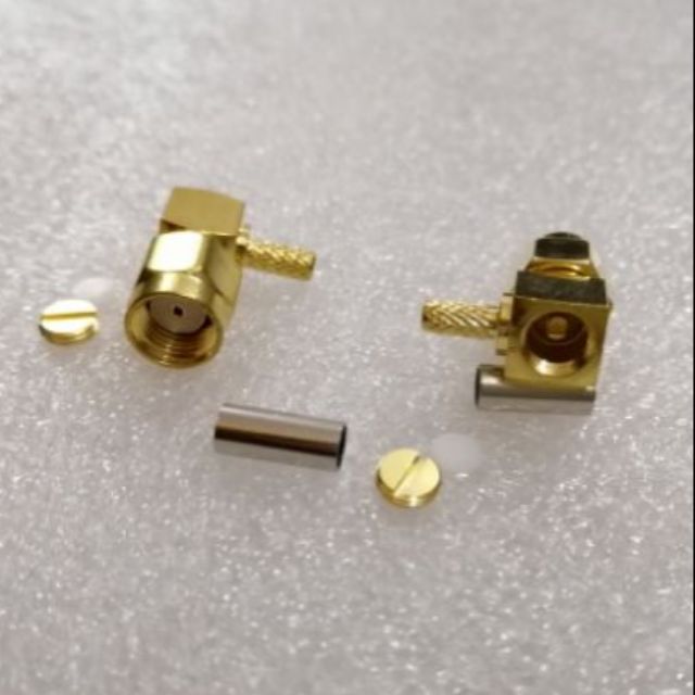Đầu nối SMA vuông ren trong dùng cáp RG174 178 316