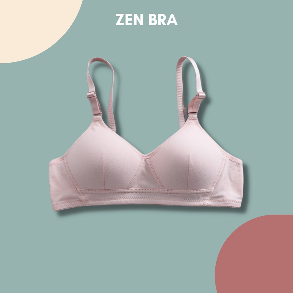 Áo lót ngực nữ sinh viên áo Bralette AL45 chất cotton mút mỏng mềm mát phom gom ngực đẹp