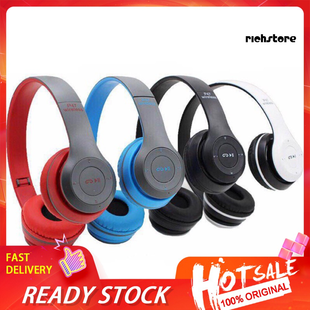 EJ_P47 Wireless Bluetooth 4.2 Over-Ear Headphone Stereo Handsfree Call Headset