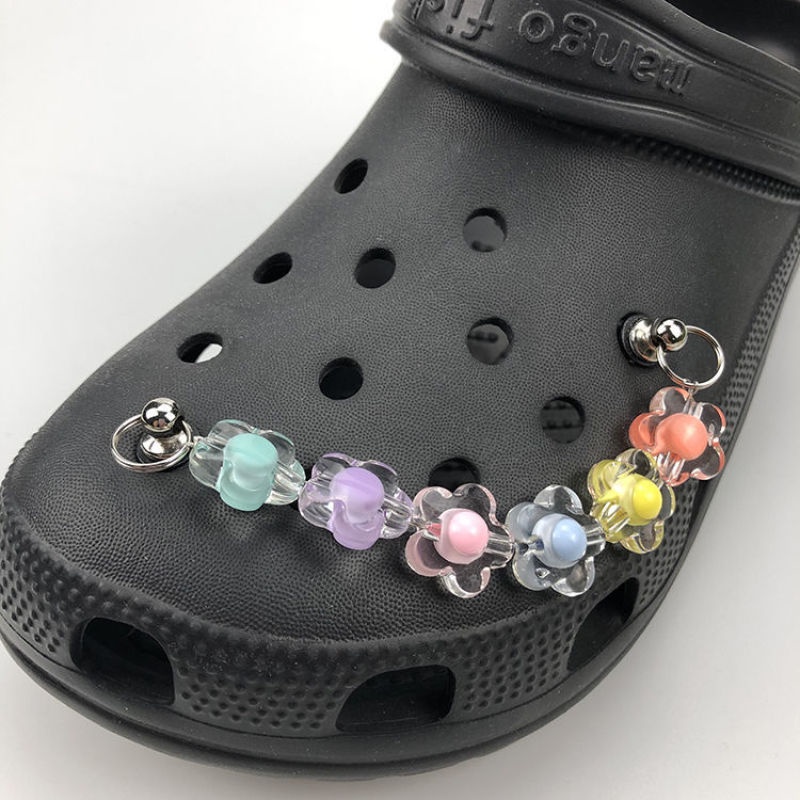 Phụ Kiện Trang Trí Giày Hình Trái Tim Đính Hạt Xinh Xắn