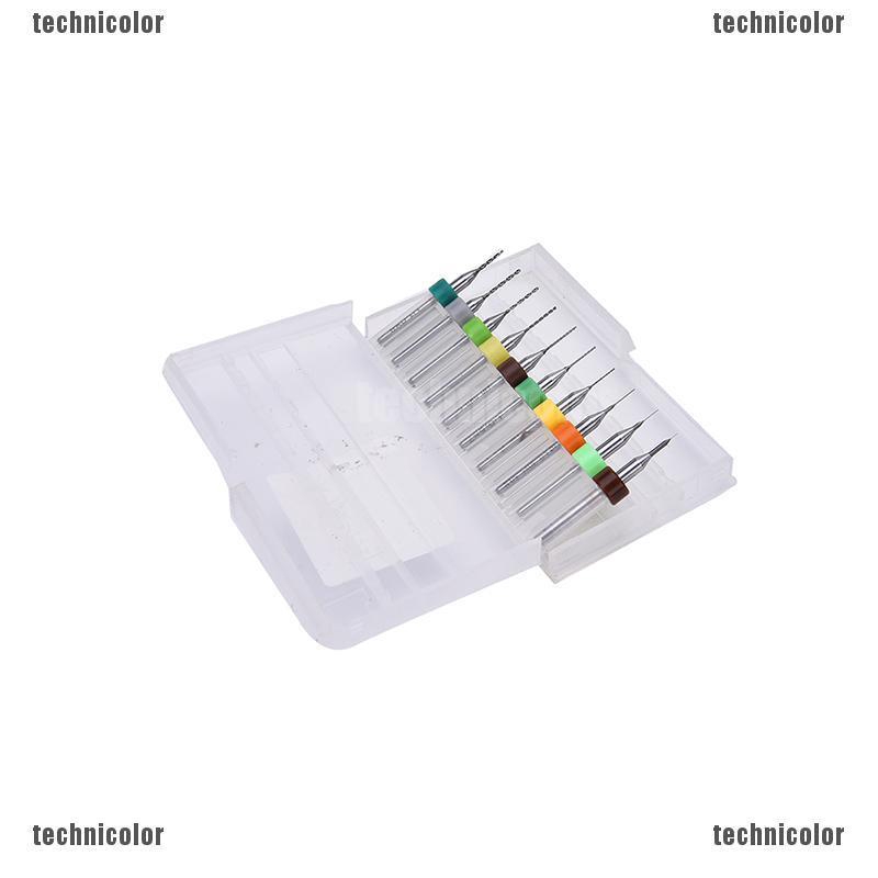 Set 10 Mũi Khoan PCB Kích Thước 0.1mm-1.0mm Chuyên Dụng