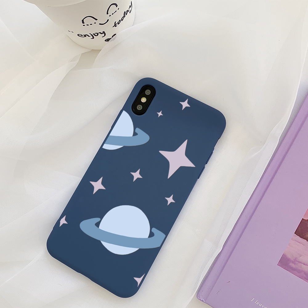 Ốp điện thoại silicon màu nhám in hình dễ thương cho iPhone 6 6s 7 8 X XS XS MAX XR | BigBuy360 - bigbuy360.vn