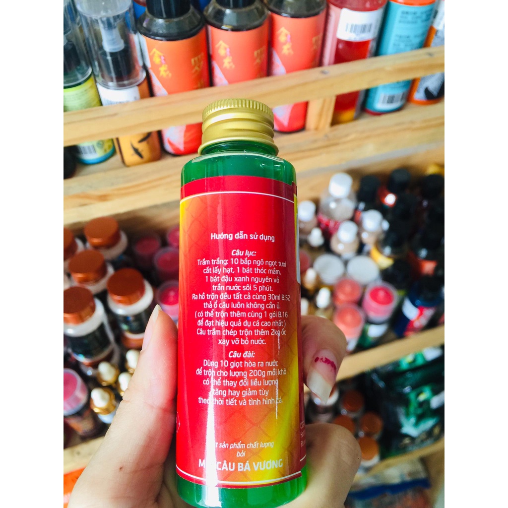 Combo câu cá Bá vương B52 + B25 chuyên trắm trắng, trôi, chép, rô phi,....  hương dụ b52 và xả  hạt tổng hợp B25