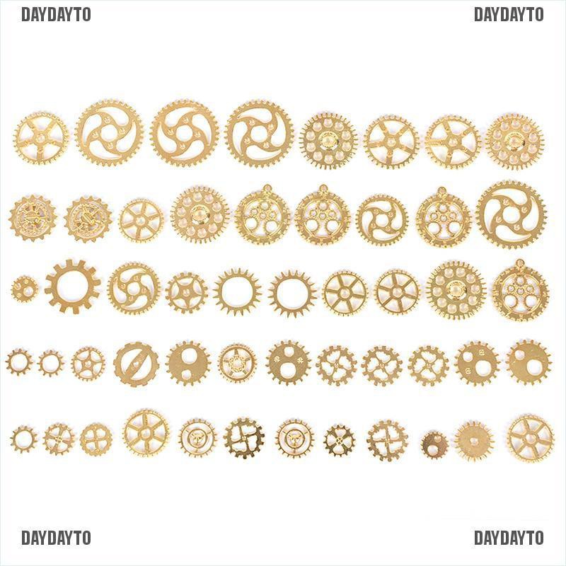 Set 70 Mặt Dây Chuyền Hình Bánh Răng Kim Loại 100Gram DIY