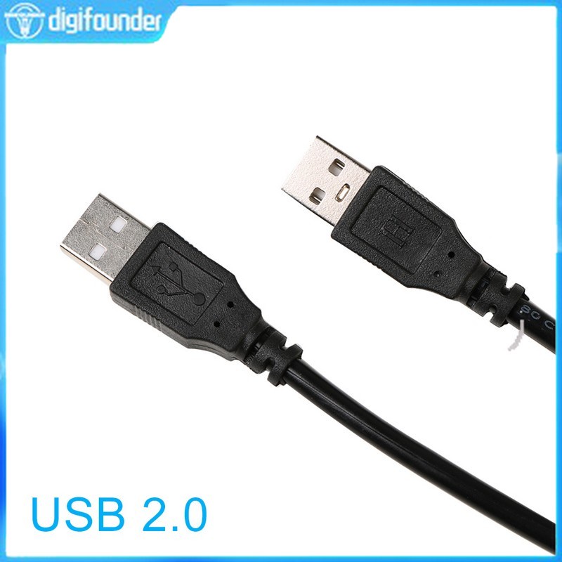 DG Dual USB Computer Extension Cable 1.5M USB 2.0 Type A Male to A Male Cable High-Speed 480 Mbps