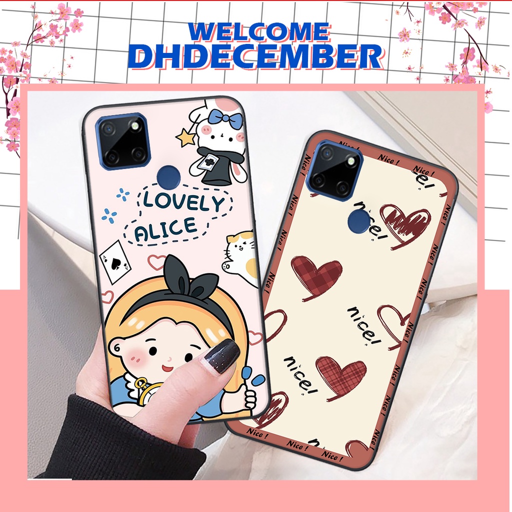 Ốp lưng Realme C12 in hình nice ,good luck happy ốp xinh viền dẻo đẹp chất