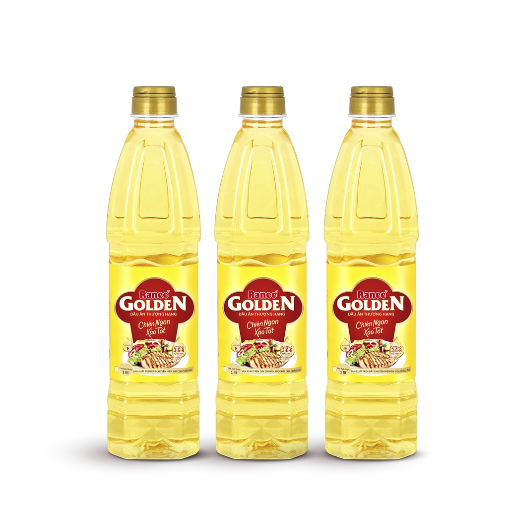 Combo 3 chai dầu ăn Ranee Golden 1 lít