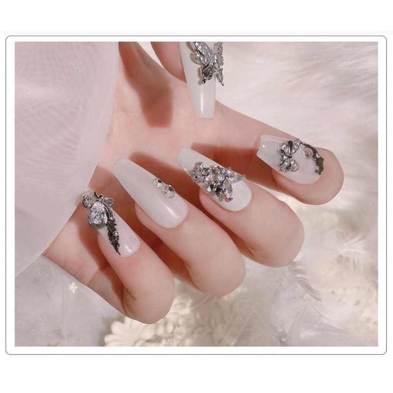 Charm bướm đá các mẫu hàng cao cấp trang trí nail