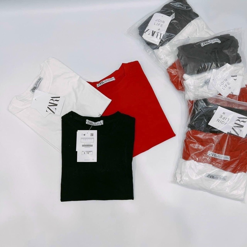 áo cổ tròn zara