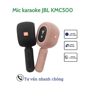 Mic hát karaoke bluetooth jbl kmc 500 micro cao cấp - micro karaoke không dây