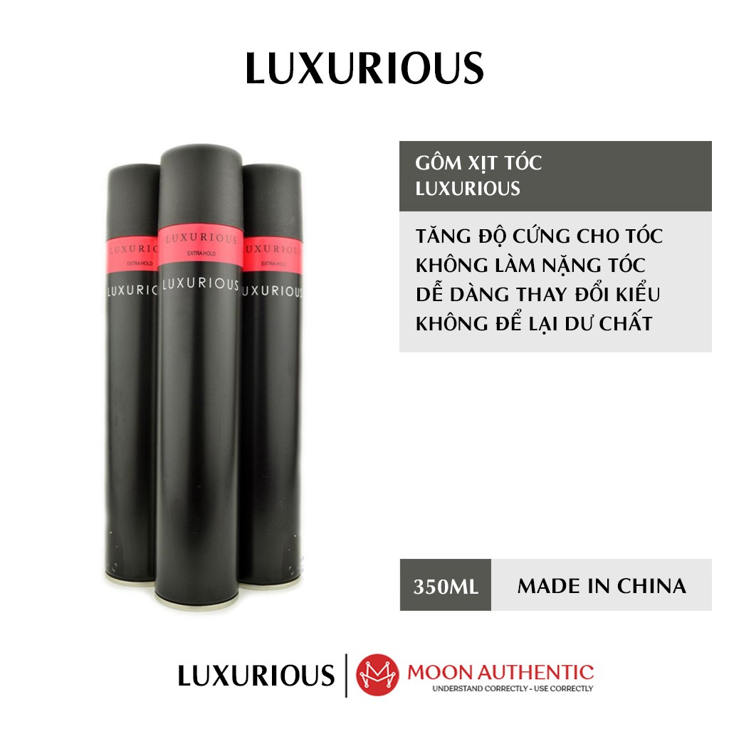 Gôm xịt tóc Luxurious 350ml