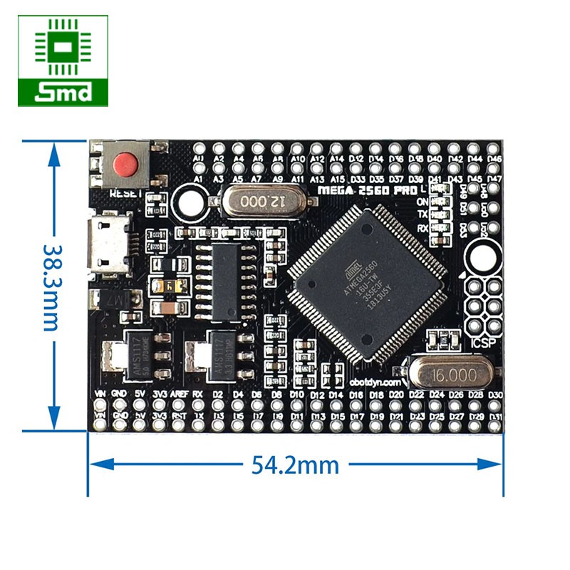 Arduino Mega2560 Pro microUSB CH340