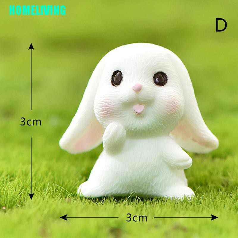 Mô Hình Chú Thỏ Mini Bằng Nhựa Resin Trang Trí Sân Vườn