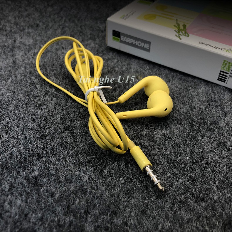 Tai nghe nhét tai có Mic nghe nhạc dành cho điện thoại Android samsung iPhone xiaomi chống ồn giá rẻ U19 NULADO