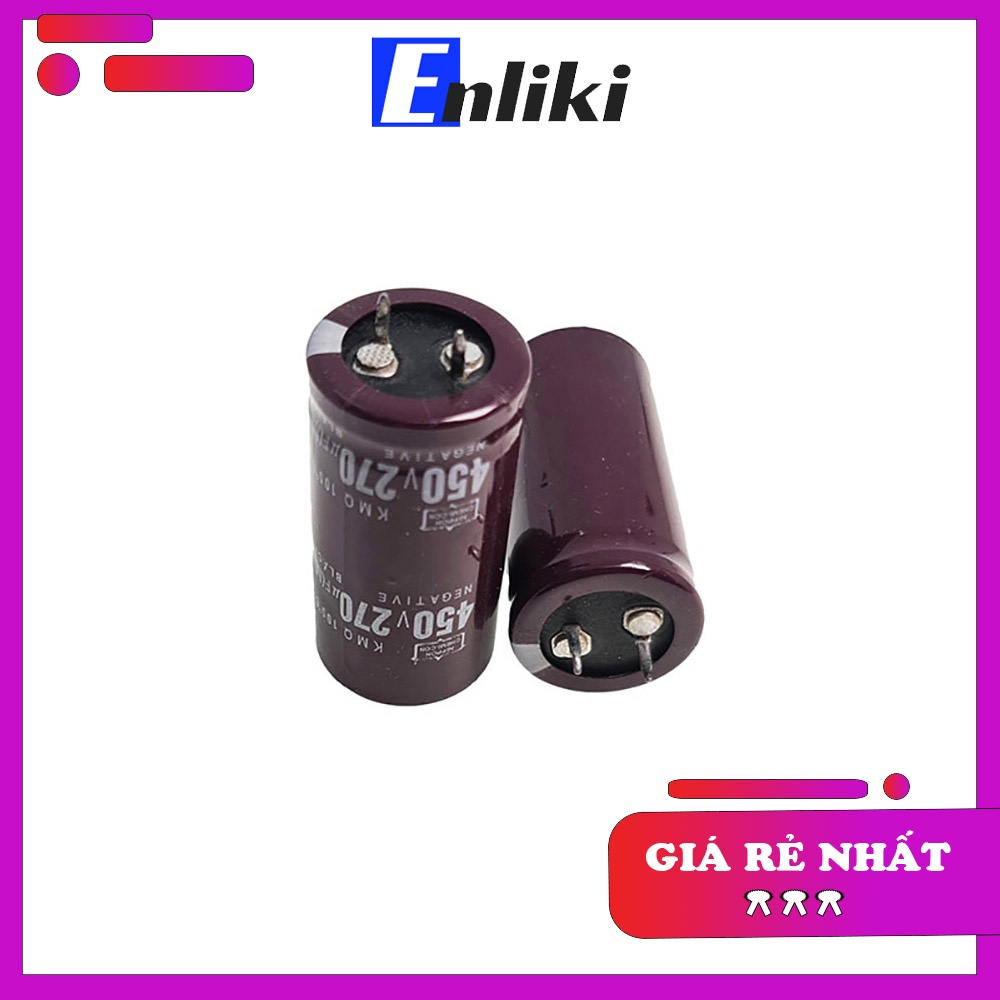 Tụ 270uF 450V Chân Cứng 2.5x5cm