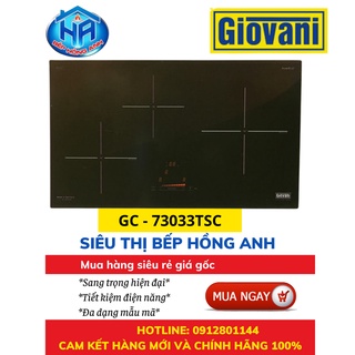 Bếp Từ Đôi Giovani GC - 73033TSC - An Toàn,Tiết Kiệm, Công Nghệ Mới -Hàng Chính Hãng