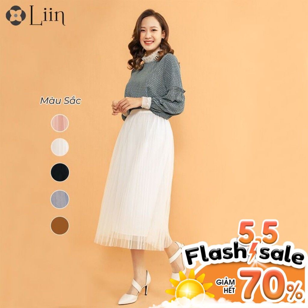 Chân xòe nữ 2 lớp Linbi đủ màu, đủ size, chất liệu voan cao cấp cực đẹp, xinh xắn, sành điệu Liin clothing J4104 | BigBuy360 - bigbuy360.vn