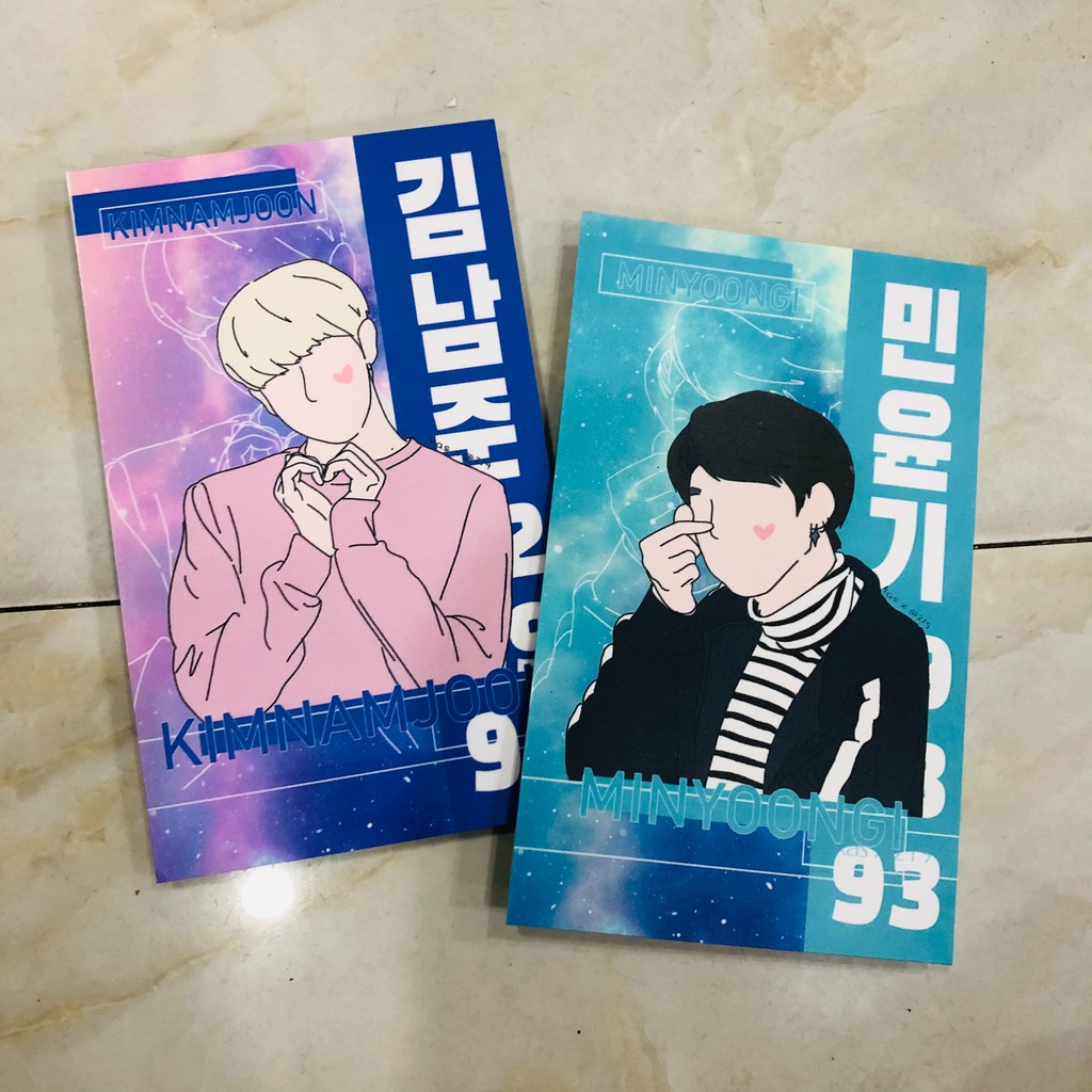 Set 7 tấm Frame/Formex BTS - Đủ 7 thành viên - thiết kế độc quyền