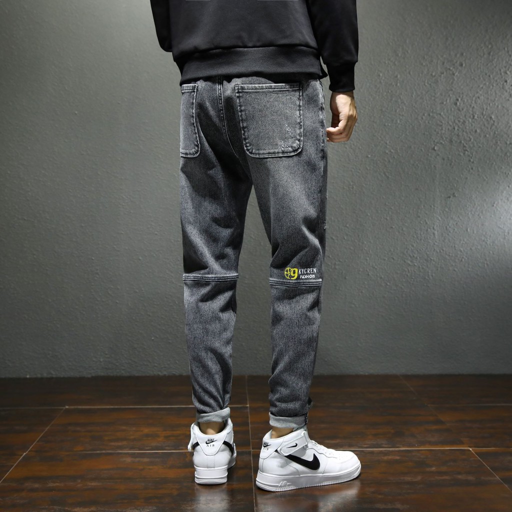 K935 - Quần jean ống đứng hàng Quảng Châu cao cấp vệt chéo nhỏ ngang ống quần | BigBuy360 - bigbuy360.vn