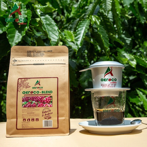 VoucherXtra5%_Túi 250g Cà phê đặc sản_Specialty Coffee BLEND AEROCO nguyên chất 100%, cà phê rang mộc, hậu vị ngọt thơm