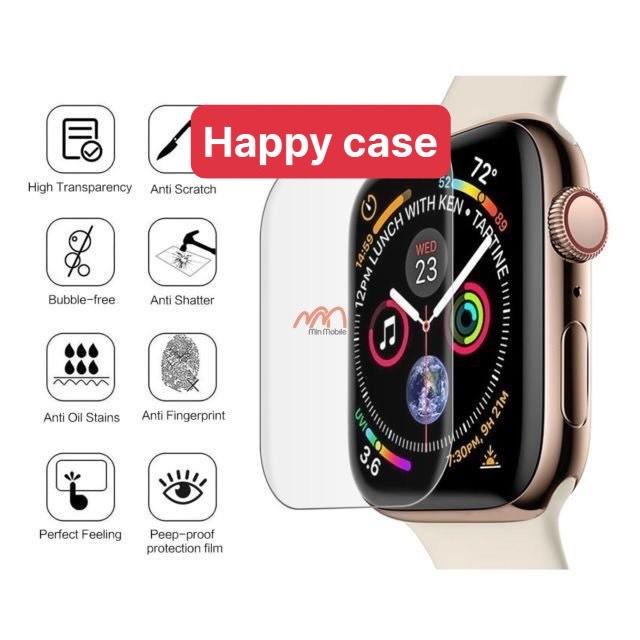 Skin Dán PPF Apple Watch Series 1/2/3/4/5/6  size 38, 40, 42, 44 ,Chống Trầy Xước , chống va đập Màn Hình