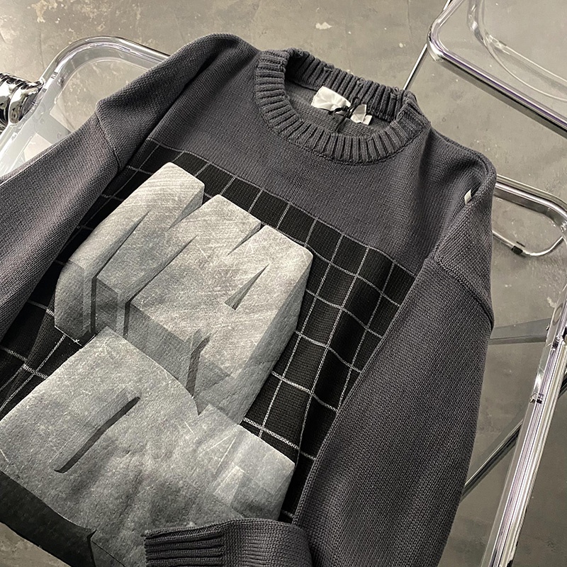 Áo thun ZHELIHANGFEI dáng rộng họa tiết độc đáo phong cách Mỹ cổ điển thời trang