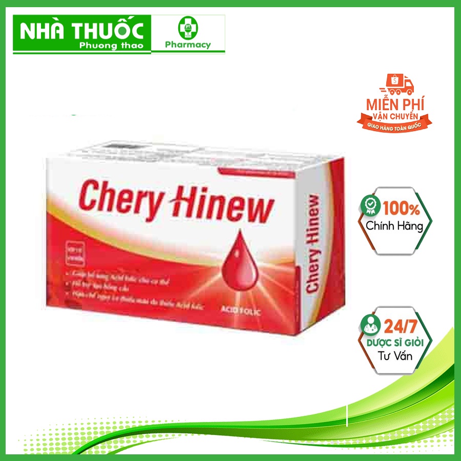 CHERY HINEW - GIÚP BỔ SUNG ACID FOLIC CHO CƠ THỂ