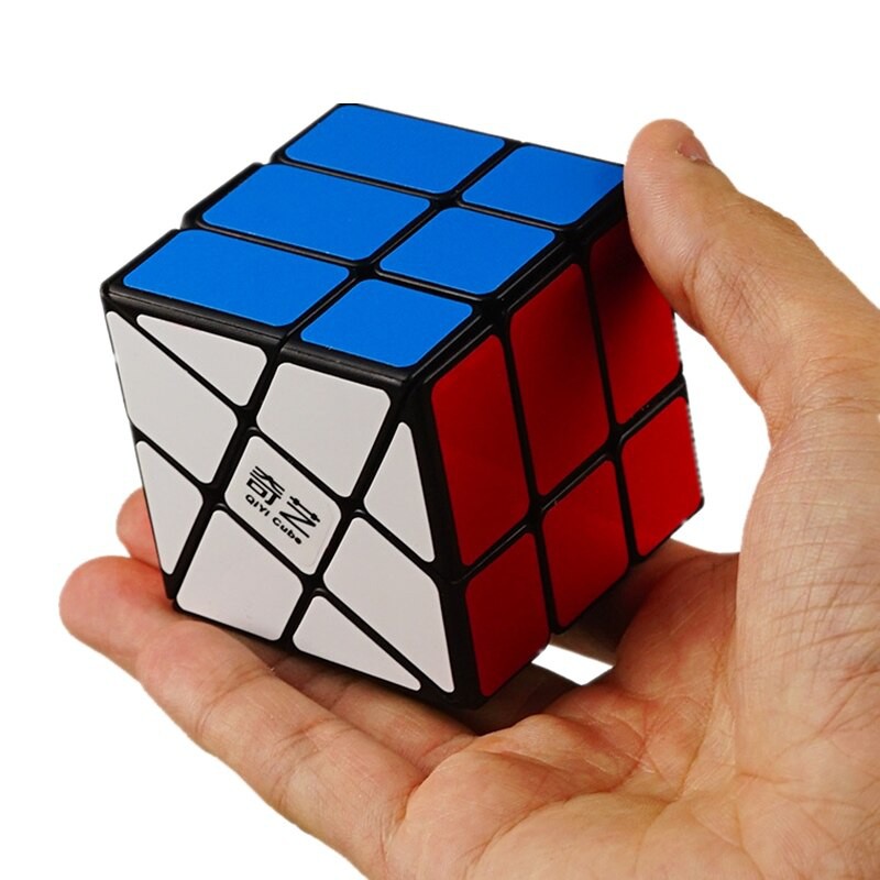 Đồ chơi Rubik Windmill Qiyi Sticker Cube 2 - Rubik Fisher (Rubik Cối Xay Gió)