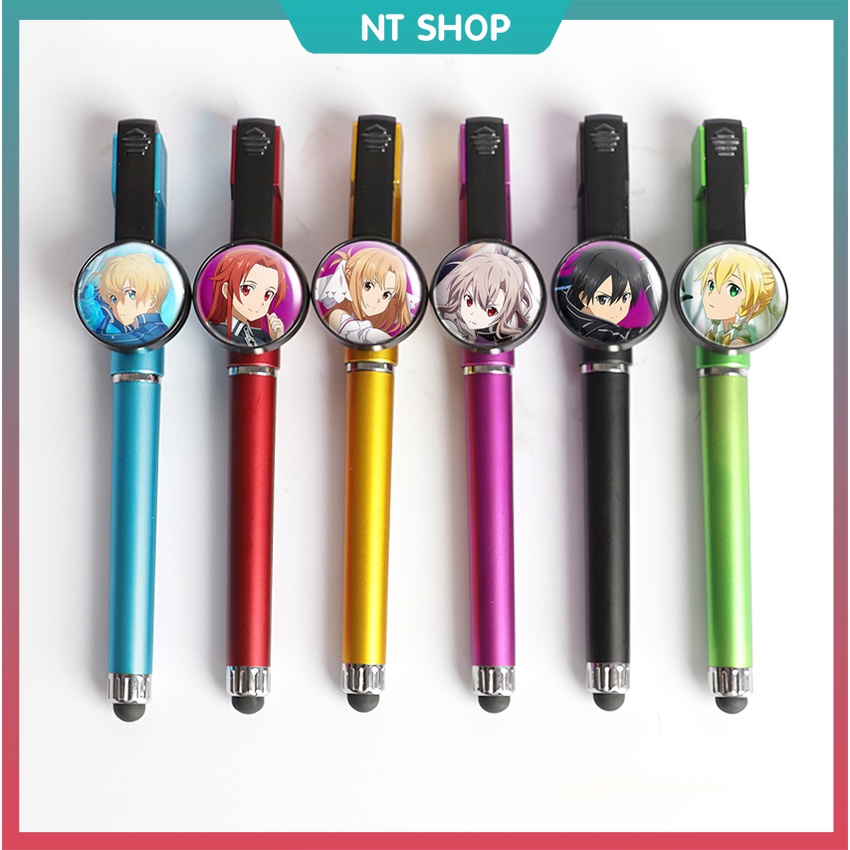 Bút Sword Art Online 3 trong 1 (bút viết+bút cảm ứng+giá đỡ điện thoại)