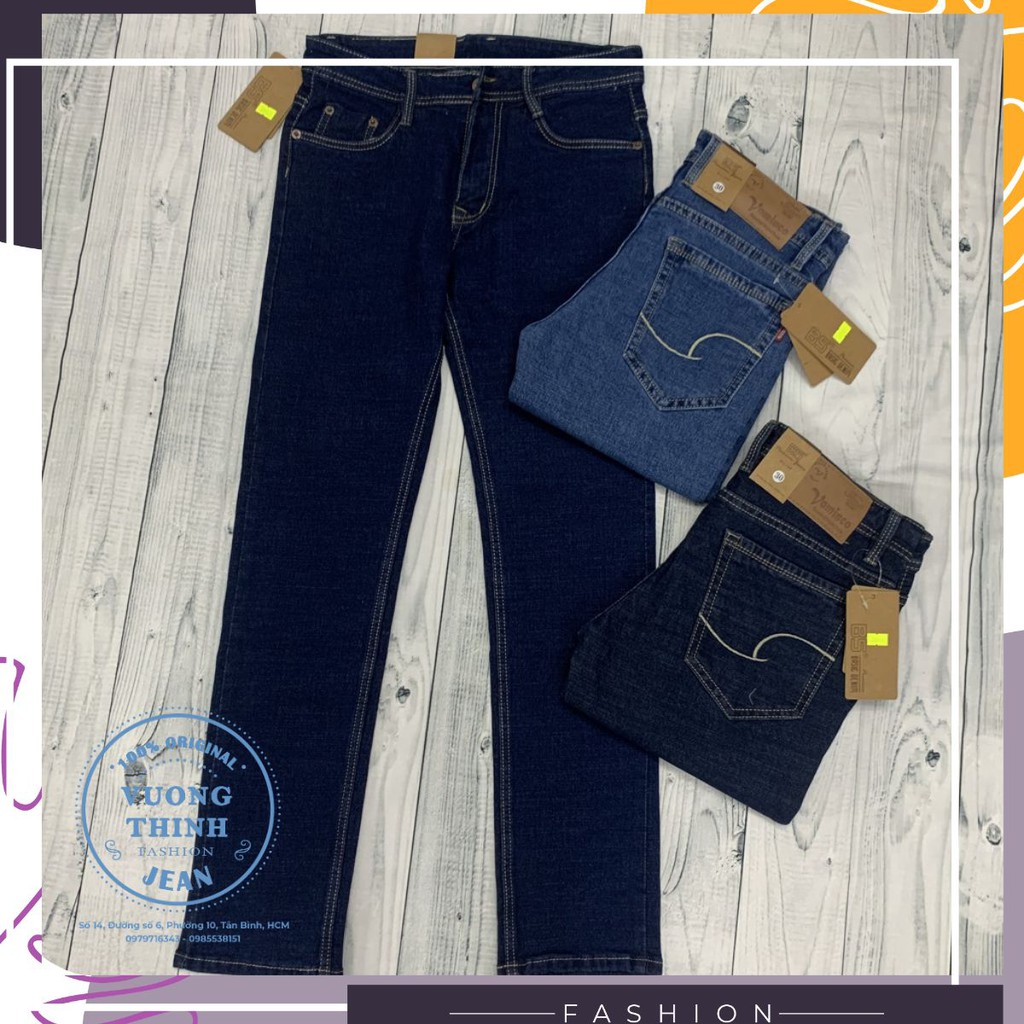 Quần jean nam dài ống suông ♥️Hình ảnh thật do shop tự chụp♥️ co giản ống suông cao cấp, đảm bảo chất lượng | BigBuy360 - bigbuy360.vn