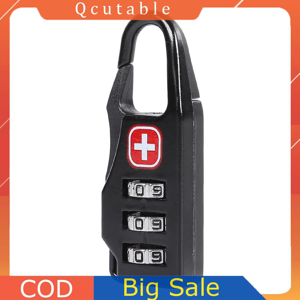 Ổ khóa cửa/balo/túi xách mật khẩu 3 số quay an toàn chống trộm