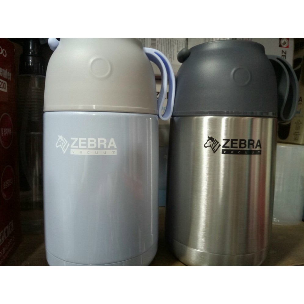 Bình ủ cháo giữ nhiệt Zebra Thái Lan 650ml-123006. Inox 304. Nhập khẩu Thái Lan 3 màu