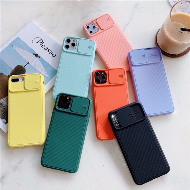 Ốp iphone trượt bảo vệ cam