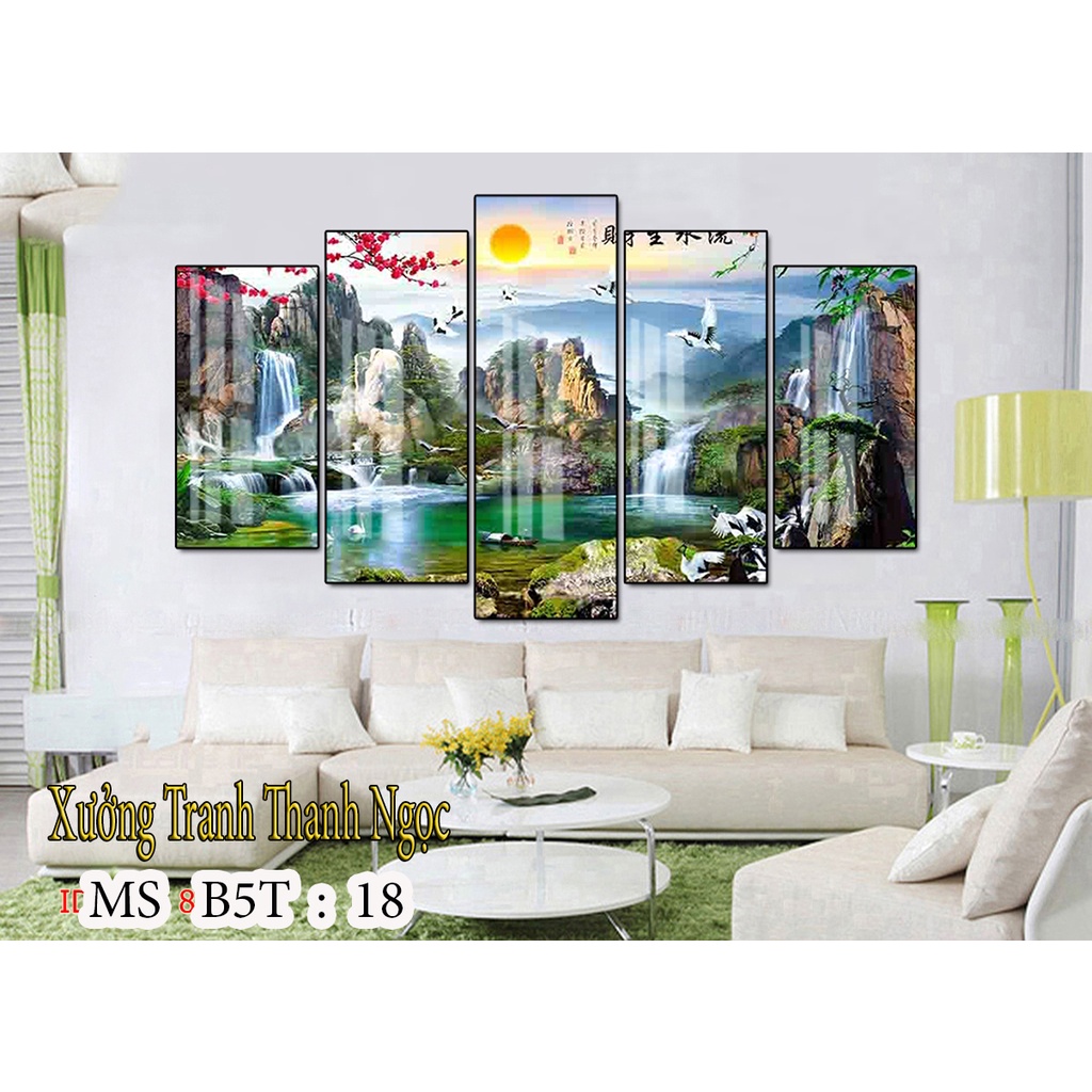 Set 5 tranh treo tường 💥SIÊU ĐẸP💥 bộ tranh treo phòng khách hài hòa, tự nhiên mang lại vẻ sang trọng cho căn phòng | BigBuy360 - bigbuy360.vn