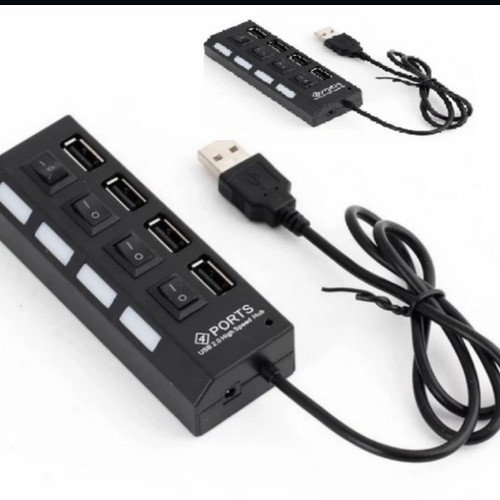 Combo 2 bộ chia USB 4 port có công tắc USB 2.0 4 Port