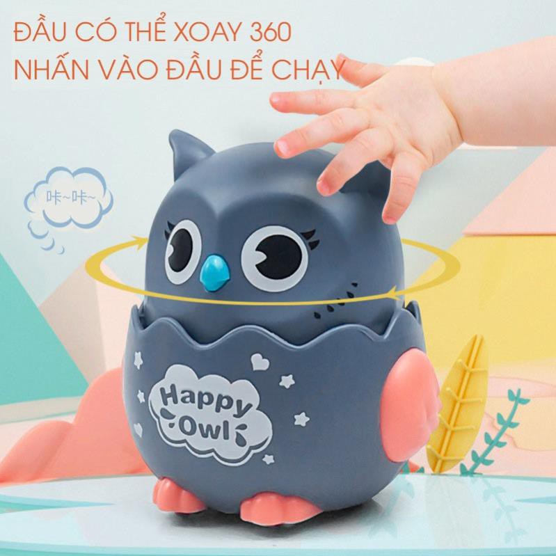 Đồ chơi vui nhộn chim cú mèo đáng yêu cho bé chạy dây cót - babyboss