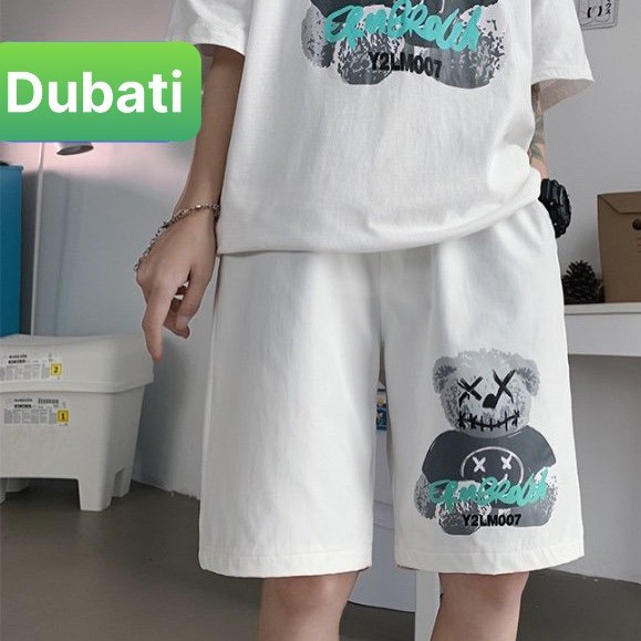 ĐỒ BỘ THỂ THAO GẦU BÔNG MA CUTE, ĐỒ BỘ NAM, SET ĐỒ BỘ THỂ THAO VẢI THOÁNG MÁT- DUBATI FASHION
