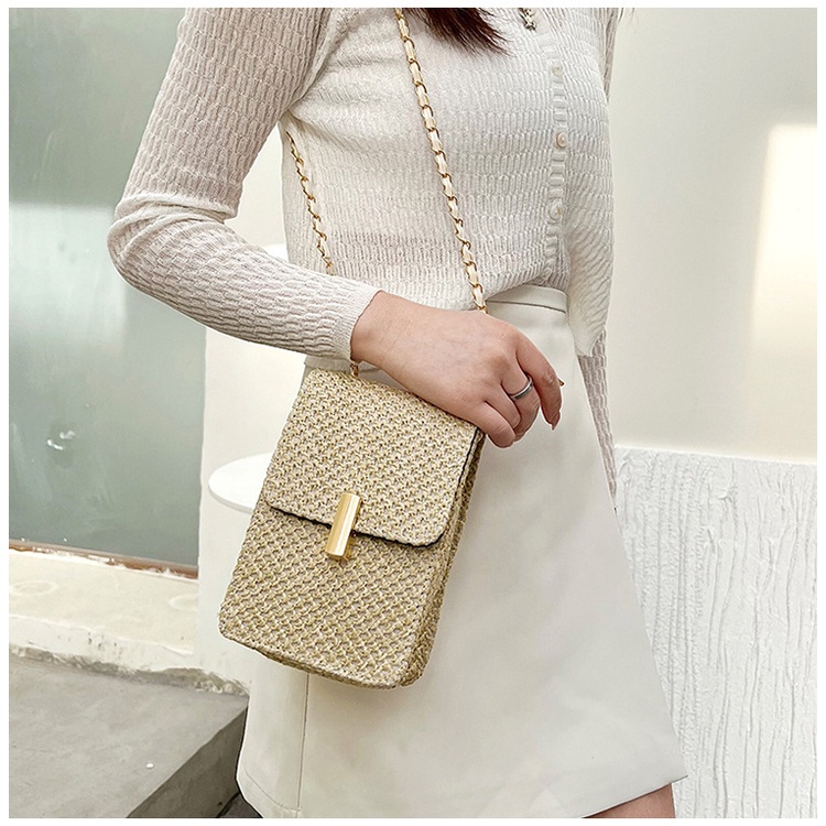 Túi cói JASMIN NOIR đơn giản thời trang dành cho nữ
