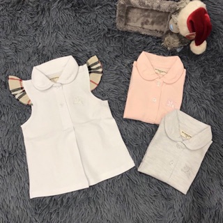 Áo váy tay bèo Burberry