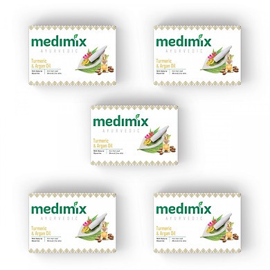 Xà phòng Medimix Ayurvedic Turmeric & Argan oil SÁNG DA-GIẢM THÂM 125g | BigBuy360 - bigbuy360.vn