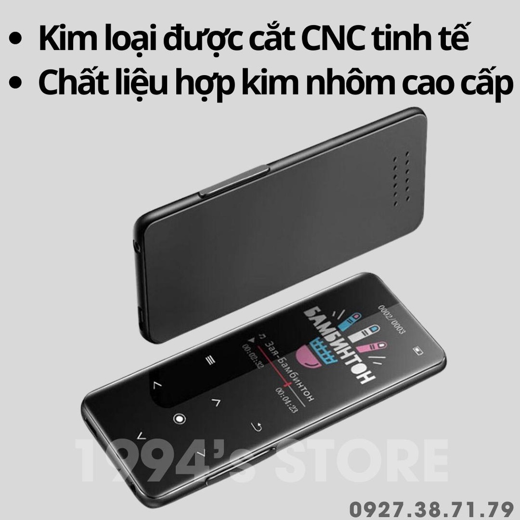 (SẴN) Máy Nghe Nhạc Lossless Benjie M10 Bản 2022 Bluetooh 5.2 APTX Loa Ngoài Siêu Lớn - Pin 80h - Tặng Kèm Tai Nghe Hifi