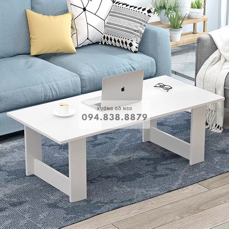 Bàn ngồi bệt bàn trà phòng khách gỗ MDF nhập khẩu chống ẩm phong cách Hàn Quốc