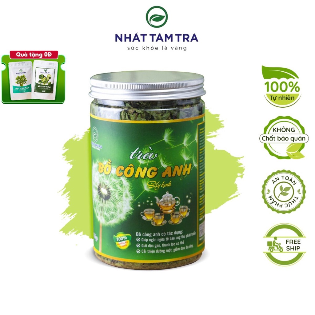 Trà bồ công anh sấy lạnh mát gan, giải độc, ngừa ung thư Nhất Tâm Trà