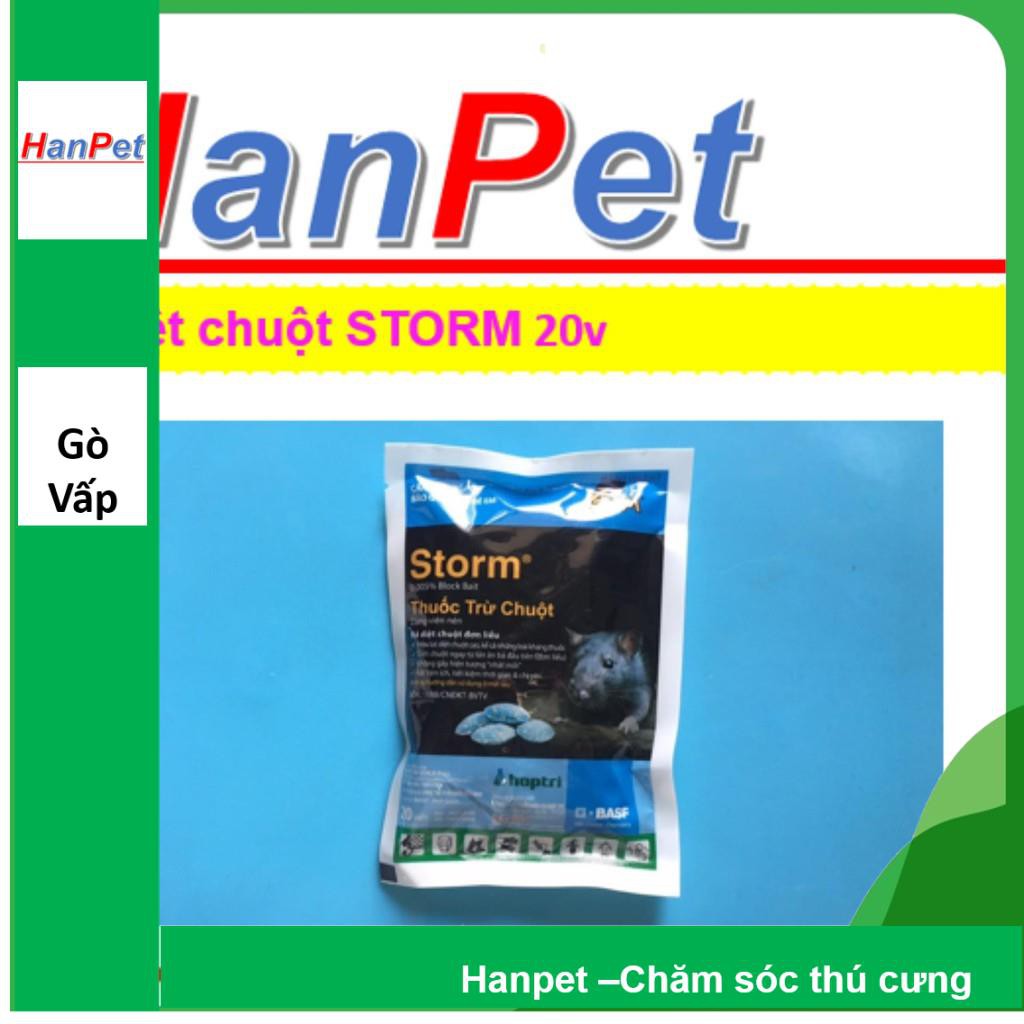 Kẹo Diệt Chuột Storm gói 20viên CHỐNG ĐÔNG MÁU (Chó mèo ăn phải không ảnh hưởng sức khỏe)