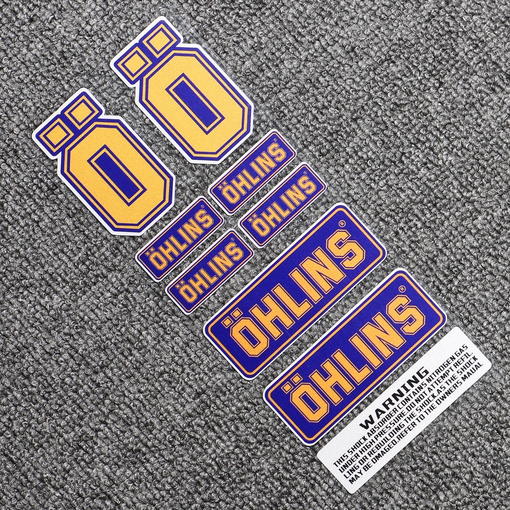 Nhãn dán OHLINS L093 chống nước trang trí xe mô tô