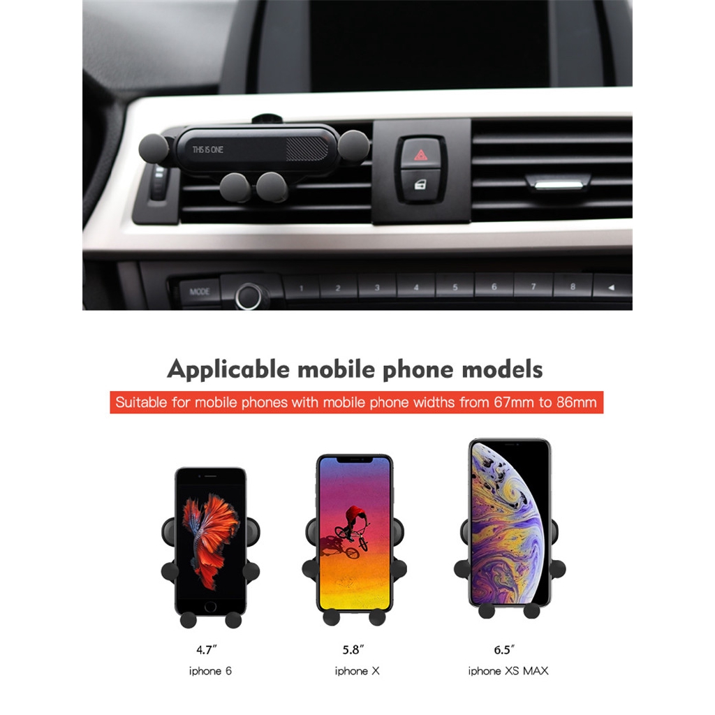 Universal Car Điện thoại cửa hàng Chủ Air Phone đàn hồi xe Bracket Hỗ trợ xe di động Đứng