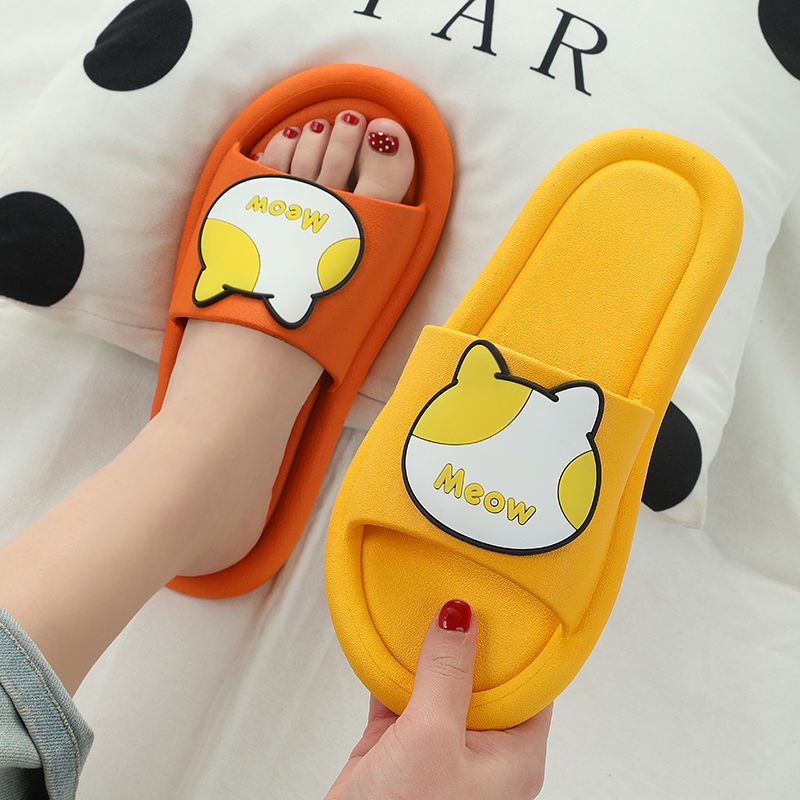 Dép quai ngang IELGY đi trong nhà/ ngoài trời chống trượt họa tiết hoạt hình cho nữ